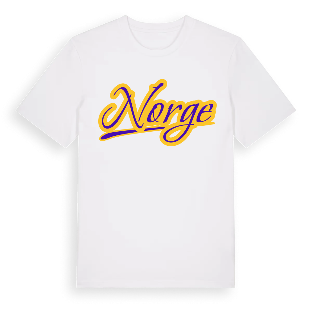 Norge baseball t-shirt – White, i miljö
