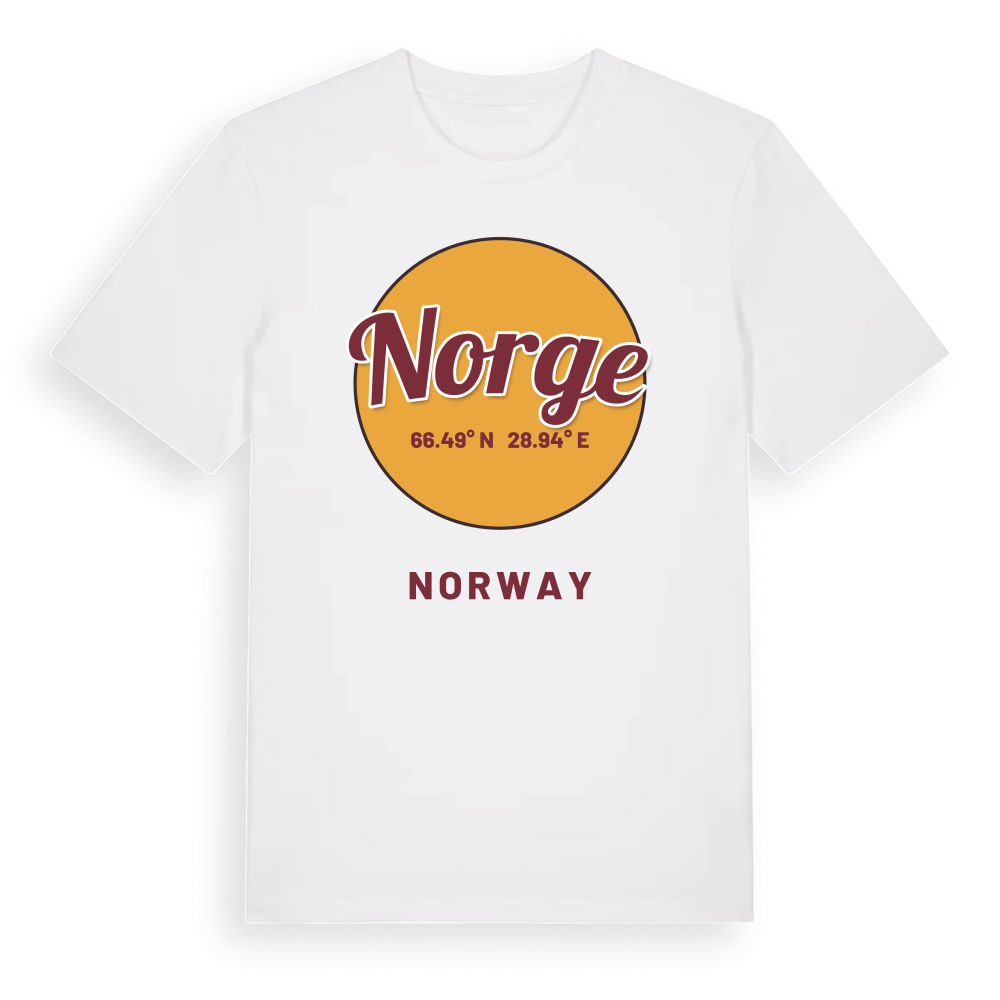 Norge cirkel t-shirt – White, i miljö
