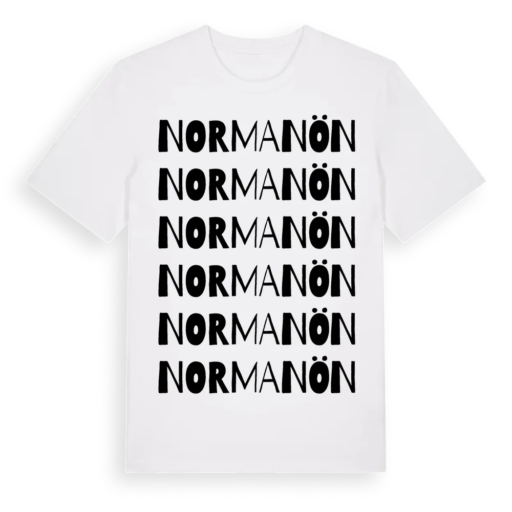 Normanön ordlek t-shirt i miljö