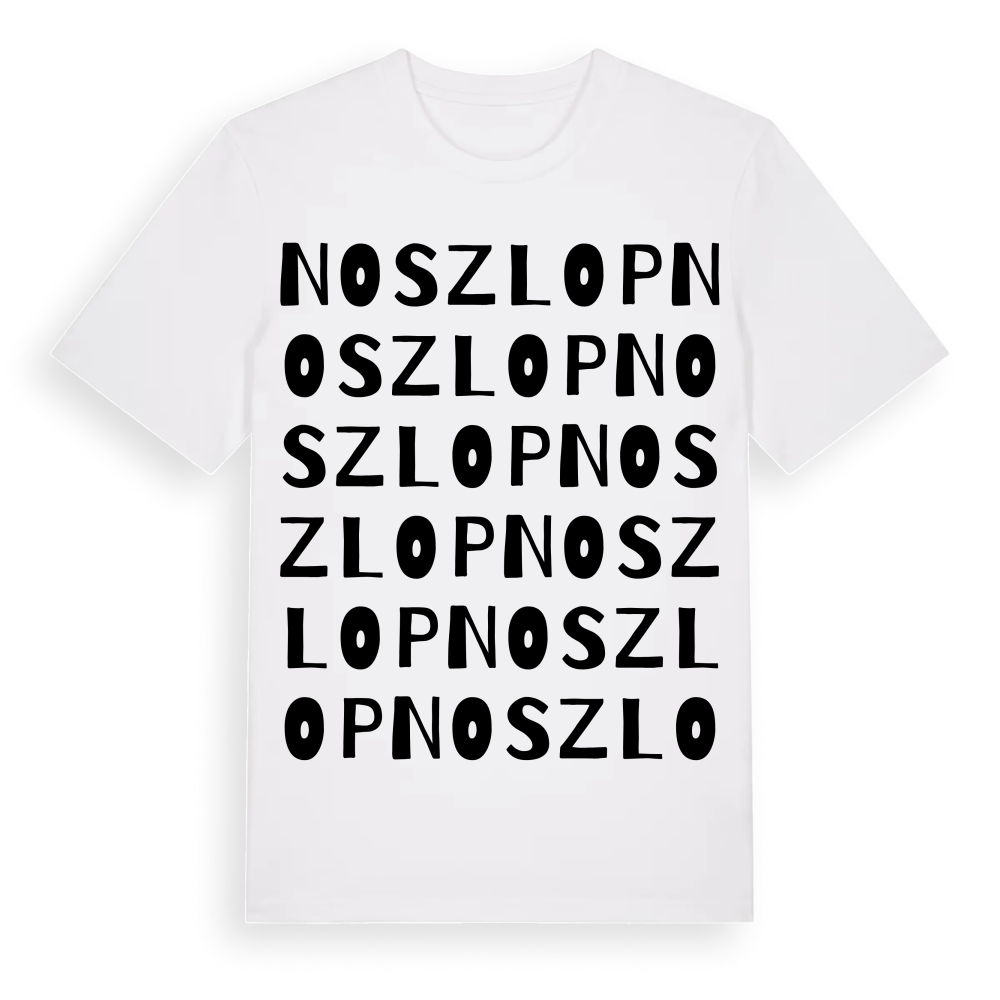 Noszlop ordlek t-shirt – White, i miljö
