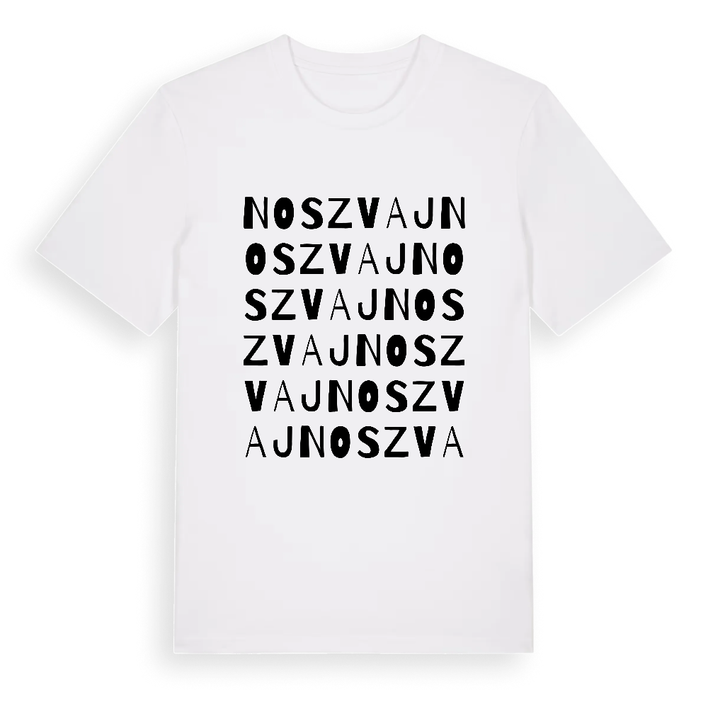Noszvaj ordlek t-shirt – White, i miljö