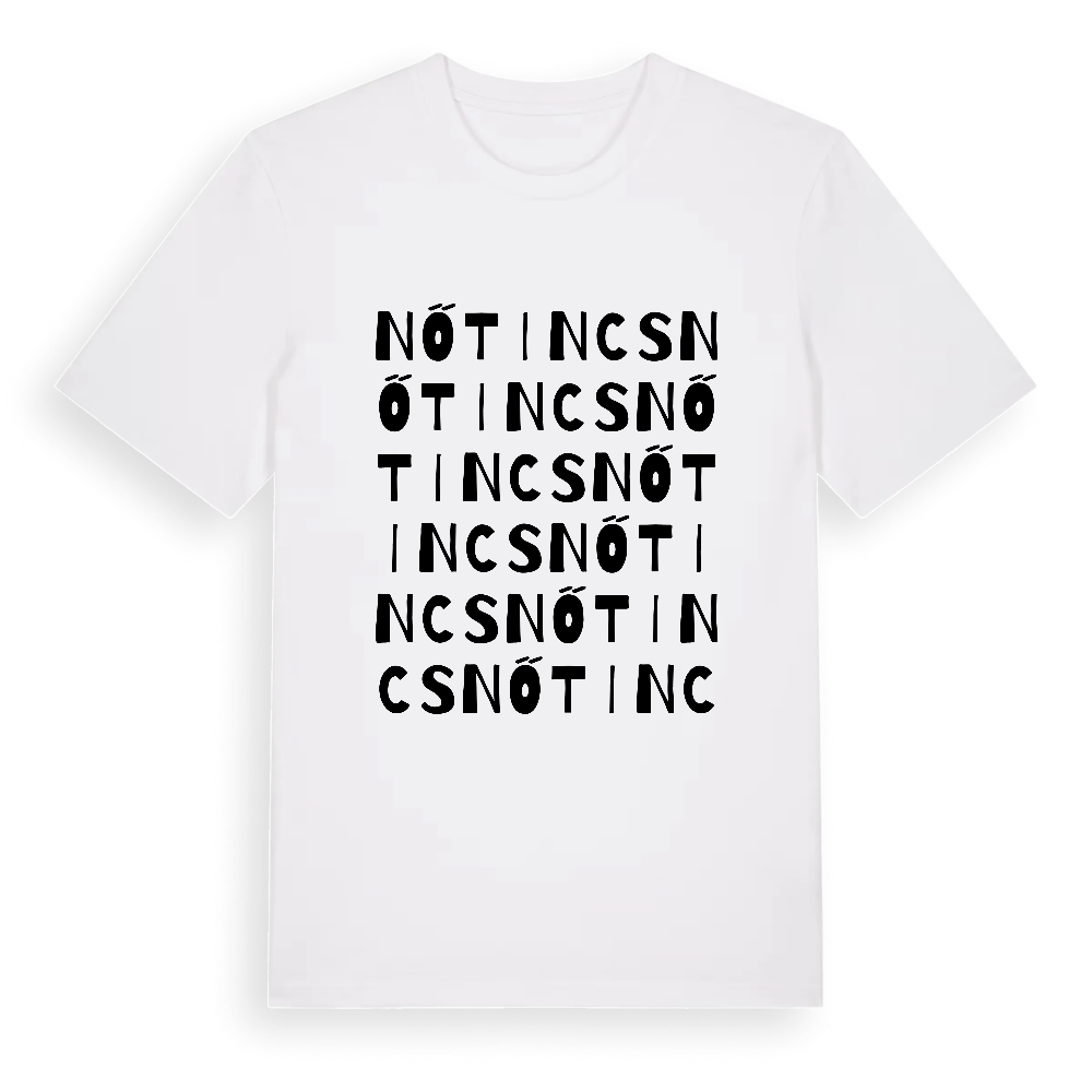 Nőtincs ordlek t-shirt – White, i miljö