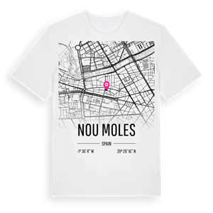 Nou Moles karta t-shirt – ekologisk bomull t-shirt från Pinshirt