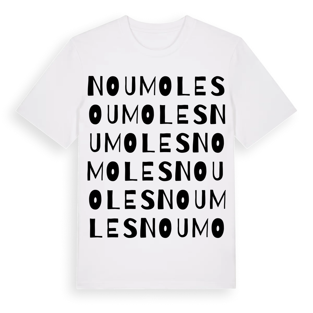 Nou Moles ordlek t-shirt – White, i miljö
