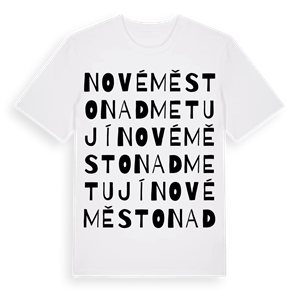 Nové Město nad Metují ordlek t-shirt – ekologisk bomull t-shirt från Pinshirt