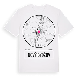 Nový Bydžov t-shirt – ekologisk bomull t-shirt från Pinshirt