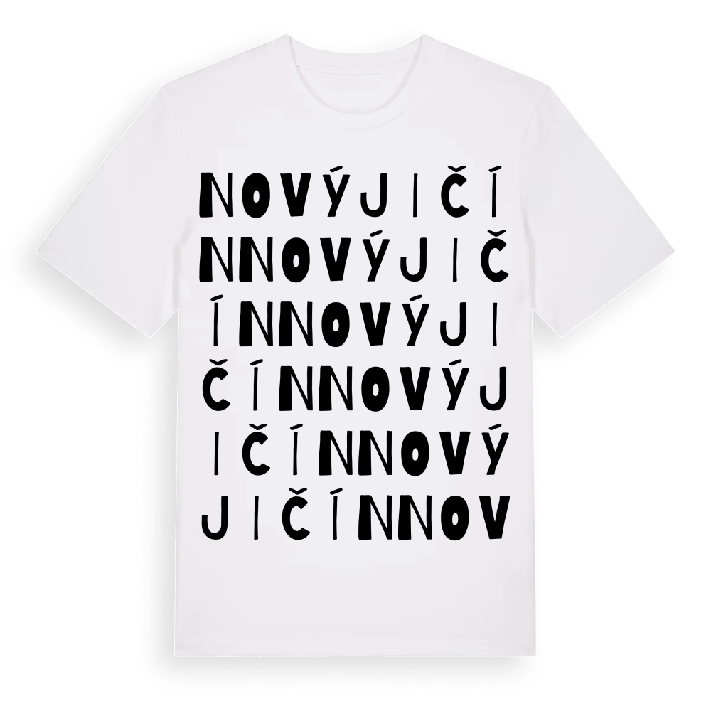 Nový Jičín ordlek t-shirt – White, i miljö