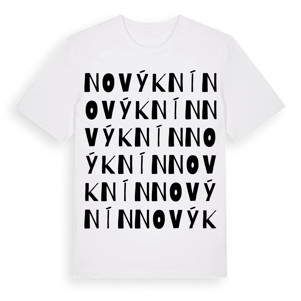 Nový Knín ordlek t-shirt – White, i miljö