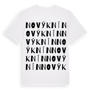 Nový Knín ordlek t-shirt – ekologisk bomull t-shirt från Pinshirt