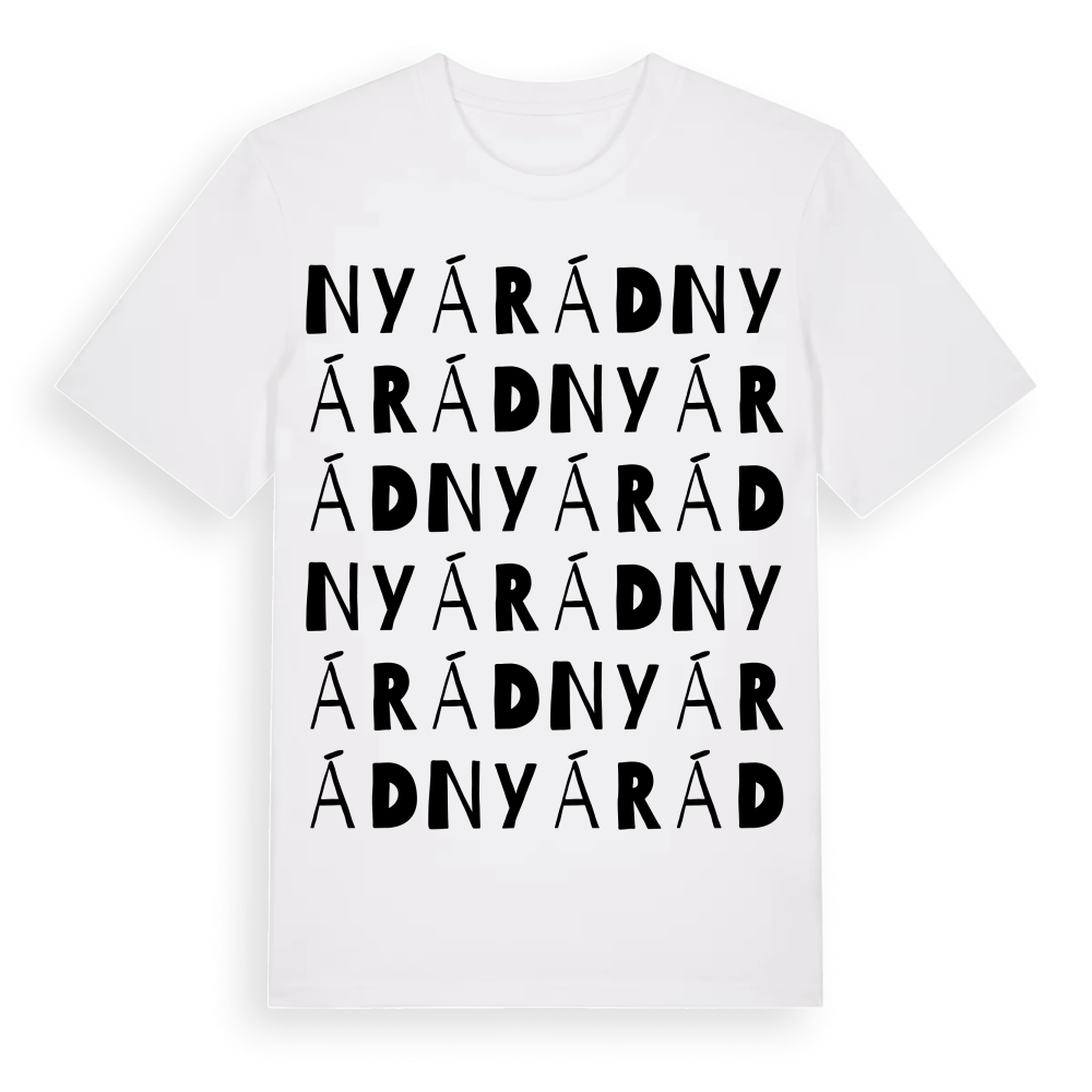 Nyárád ordlek t-shirt – White, i miljö