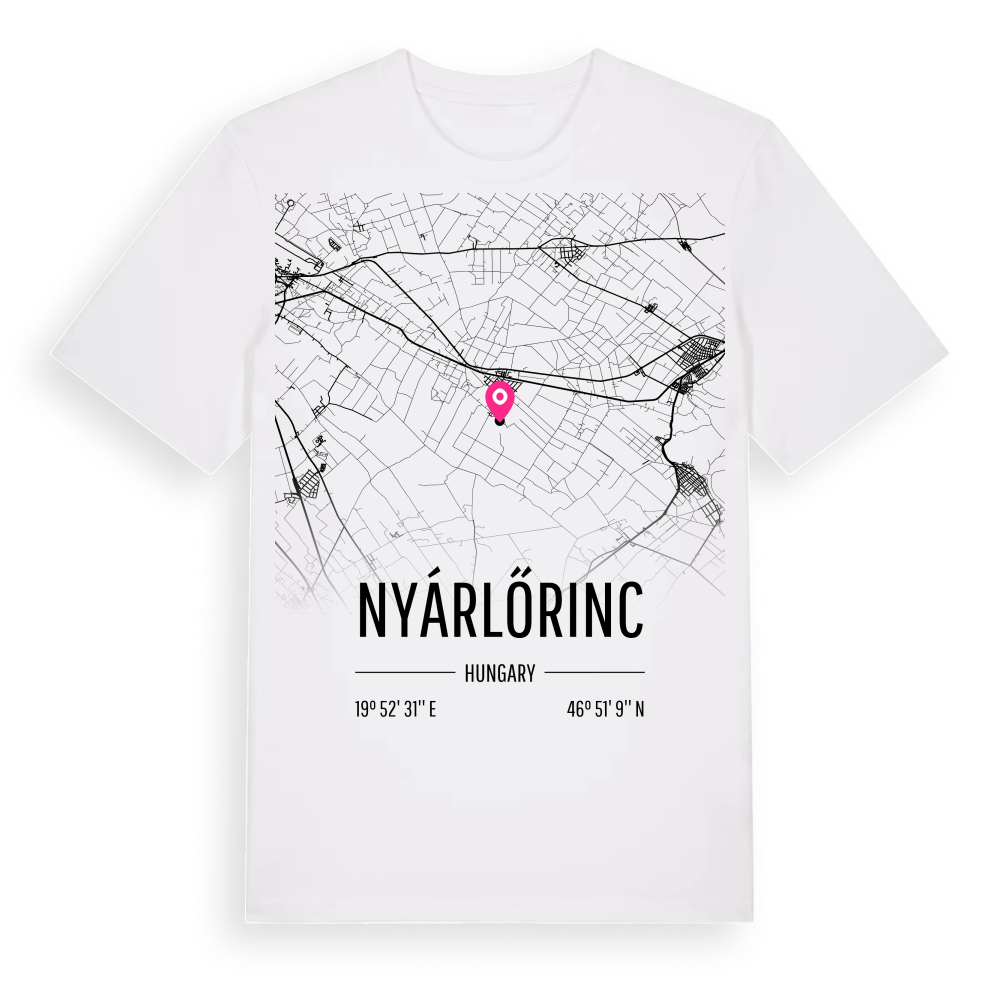 Nyárlőrinc karta t-shirt – White, i miljö