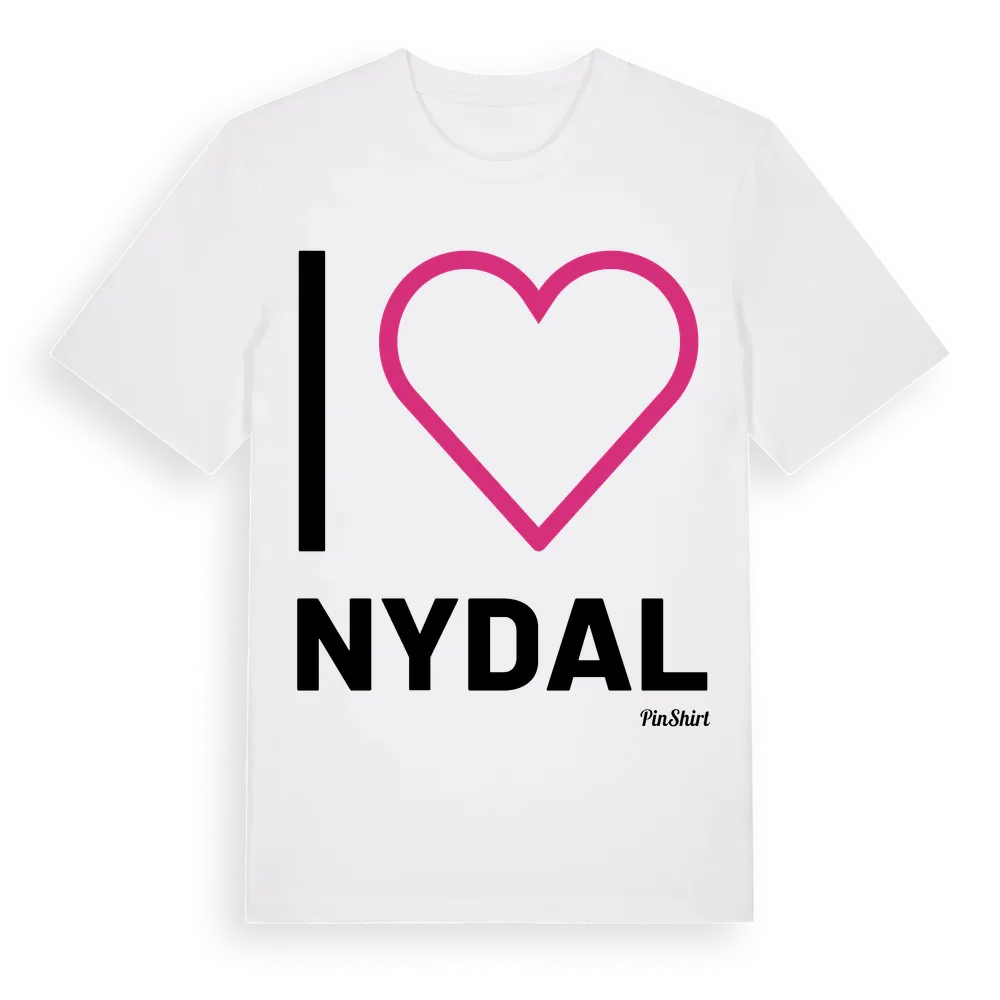 Jag älskar Nydal t-shirt stort tryck i miljö