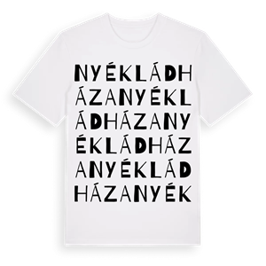 Nyékládháza ordlek t-shirt – ekologisk bomull t-shirt från Pinshirt