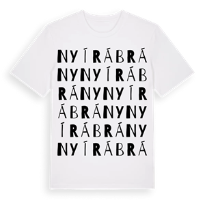 Nyírábrány ordlek t-shirt – ekologisk bomull t-shirt från Pinshirt