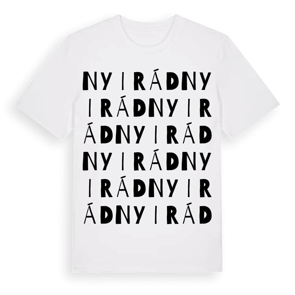 Nyirád ordlek t-shirt – White, i miljö