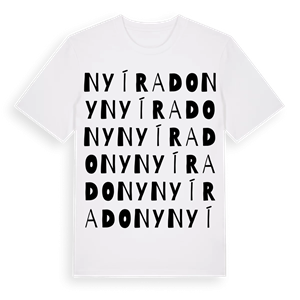 Nyíradony ordlek t-shirt – ekologisk bomull t-shirt från Pinshirt