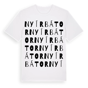Nyírbátor ordlek t-shirt – ekologisk bomull t-shirt från Pinshirt