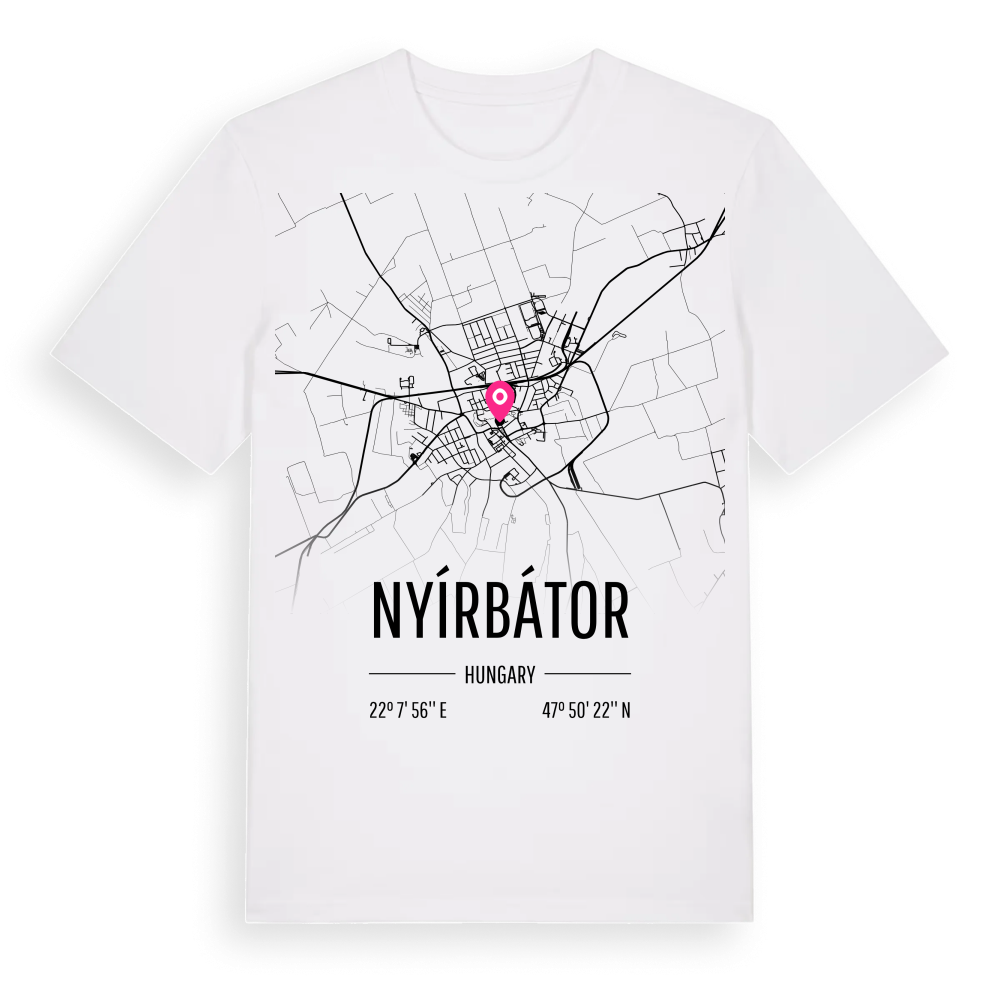 Nyírbátor karta t-shirt – White, i miljö