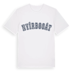 Nyírbogát college t-shirt – ekologisk bomull t-shirt från Pinshirt