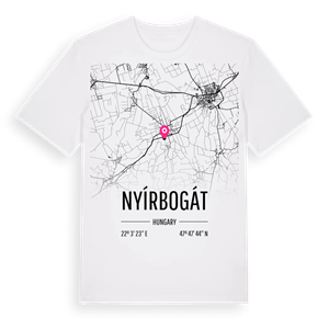 Nyírbogát karta t-shirt – ekologisk bomull t-shirt från Pinshirt