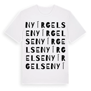 Nyírgelse ordlek t-shirt – ekologisk bomull t-shirt från Pinshirt
