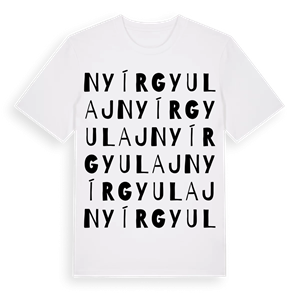 Nyírgyulaj ordlek t-shirt – ekologisk bomull t-shirt från Pinshirt