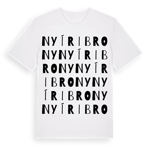 Nyíribrony ordlek t-shirt – ekologisk bomull t-shirt från Pinshirt