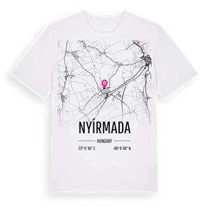 Nyírmada karta t-shirt – ekologisk bomull t-shirt från Pinshirt
