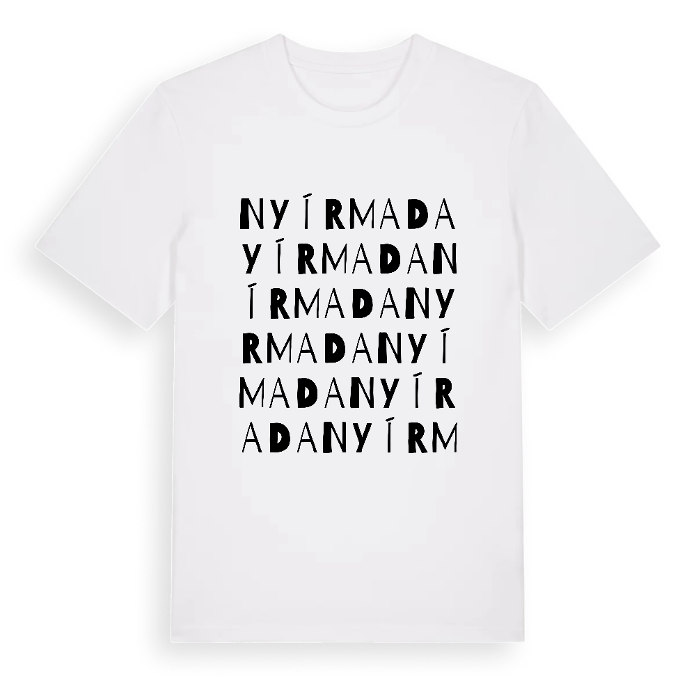 Nyírmada ordlek t-shirt – White, i miljö