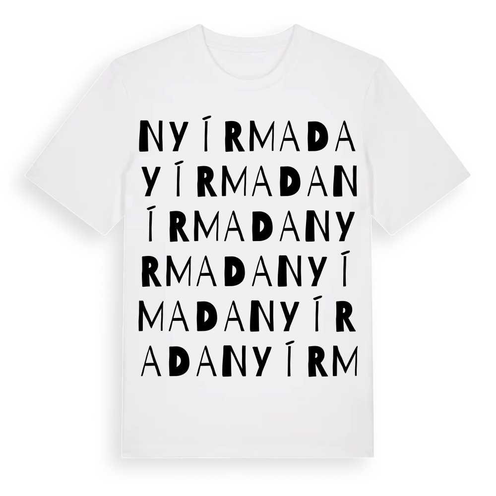 Nyírmada ordlek t-shirt – White, i miljö