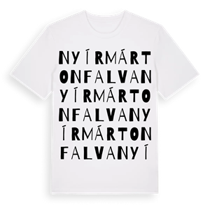 Nyírmártonfalva ordlek t-shirt – ekologisk bomull t-shirt från Pinshirt