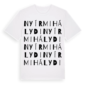 Nyírmihálydi ordlek t-shirt – ekologisk bomull t-shirt från Pinshirt