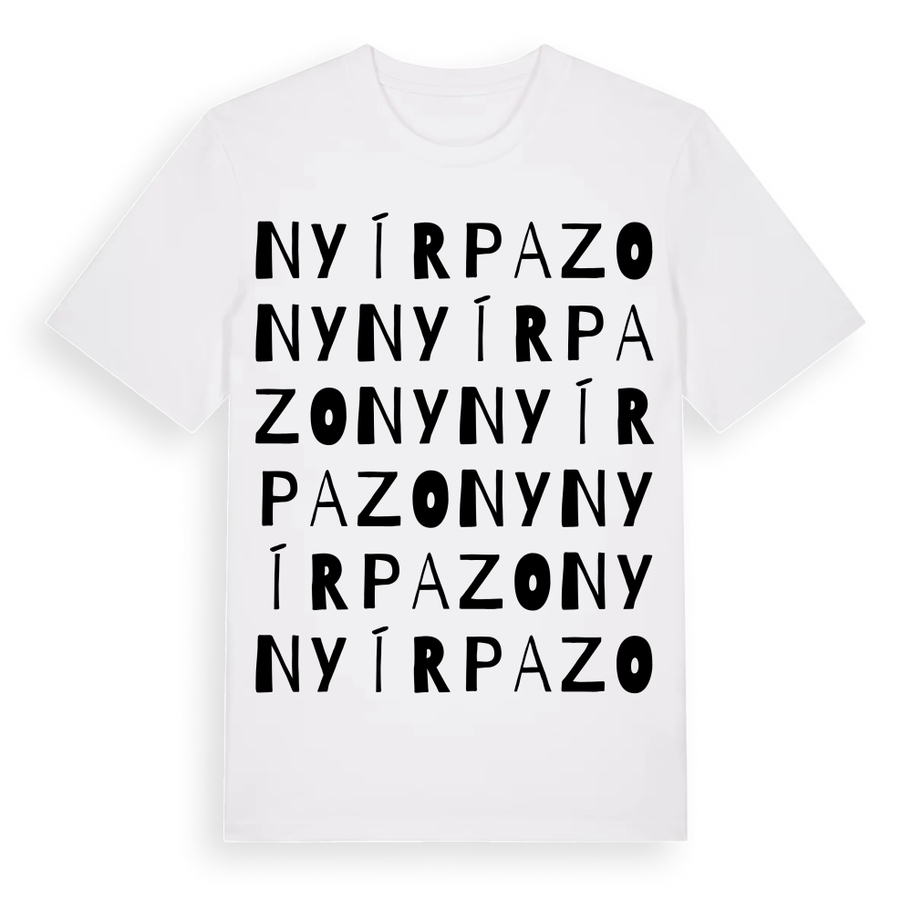 Nyírpazony ordlek t-shirt – White, i miljö