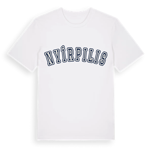 Nyírpilis college t-shirt – ekologisk bomull t-shirt från Pinshirt