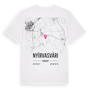 Nyírvasvári karta t-shirt – ekologisk bomull t-shirt från Pinshirt