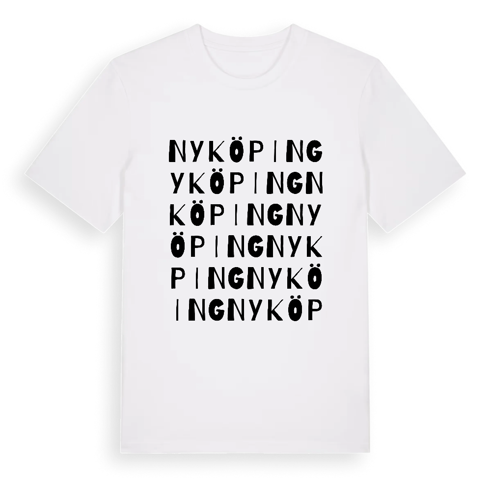 nyköping ordlek t-shirt – White, i miljö