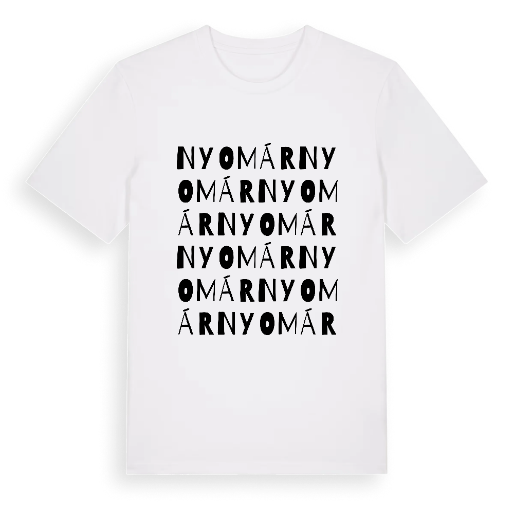 Nyomár ordlek t-shirt – White, i miljö