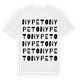 White t-shirt med Nypeto ordlek t-shirt