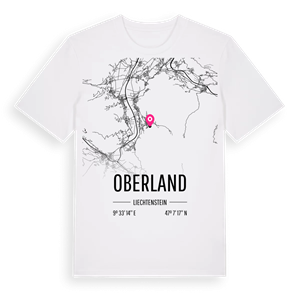 Oberland karta t-shirt – ekologisk bomull t-shirt från Pinshirt