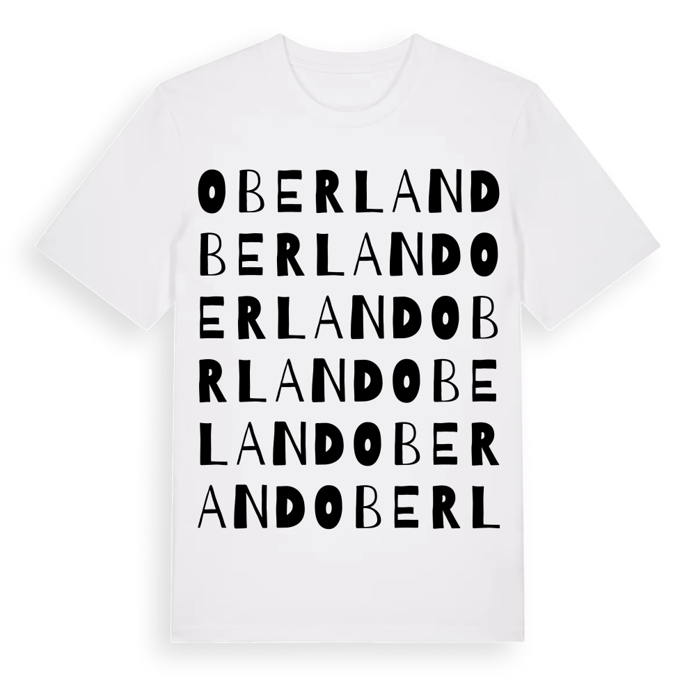 Oberland ordlek t-shirt – White, i miljö