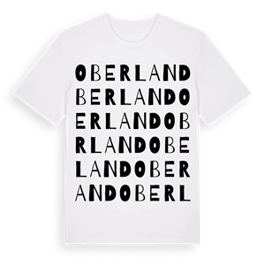 Oberland ordlek t-shirt – ekologisk bomull t-shirt från Pinshirt