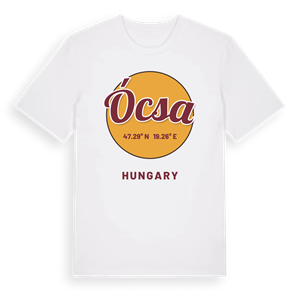 Ócsa cirkel t-shirt – ekologisk bomull t-shirt från Pinshirt