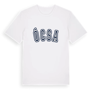 Ócsa college t-shirt – ekologisk bomull t-shirt från Pinshirt