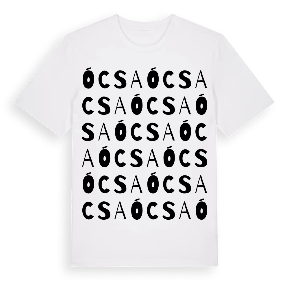 Ócsa ordlek t-shirt – White, i miljö