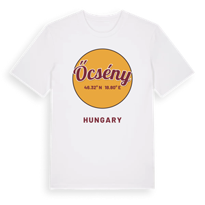 Őcsény cirkel t-shirt – ekologisk bomull t-shirt från Pinshirt