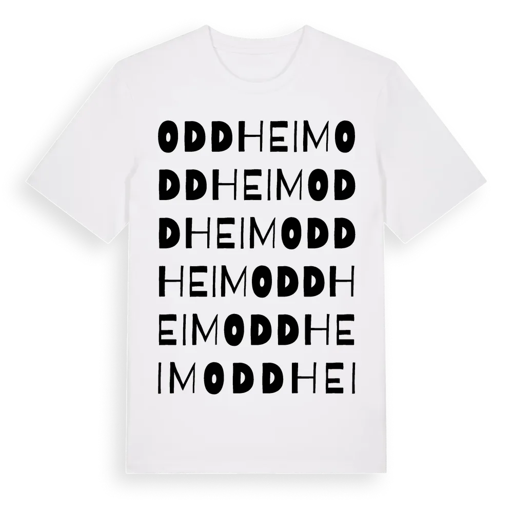 Oddheim ordlek t-shirt i miljö