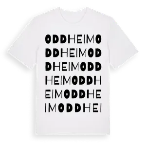 Oddheim ordlek t-shirt – ekologisk bomull t-shirt från Pinshirt