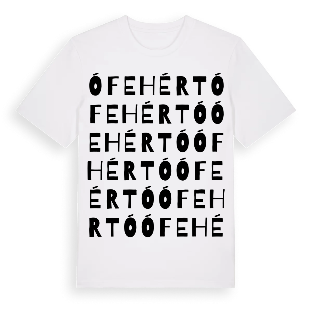 Ófehértó ordlek t-shirt – White, i miljö