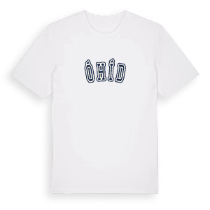 Óhíd college t-shirt – ekologisk bomull t-shirt från Pinshirt