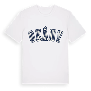 Okány college t-shirt – ekologisk bomull t-shirt från Pinshirt